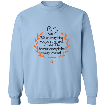 A101 G180 Gildan Crewneck Pullover Sweatshirt - Color: Light Blue