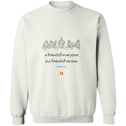 A103 G180 Gildan Crewneck Pullover Sweatshirt - Color: White