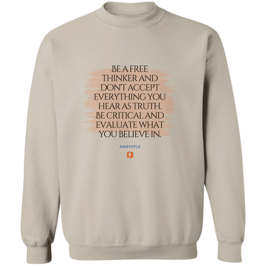 A106 G180 Gildan Crewneck Pullover Sweatshirt - Color: Sand