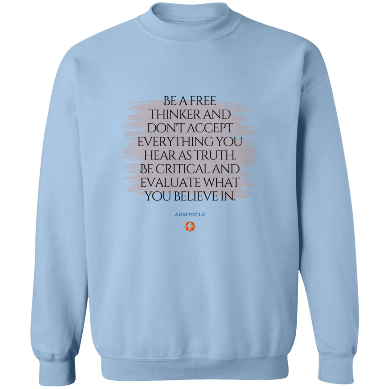 A106 G180 Gildan Crewneck Pullover Sweatshirt - Color: Light Blue