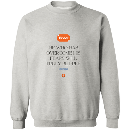 A114 G180 Gildan Crewneck Pullover Sweatshirt - Color: Ash