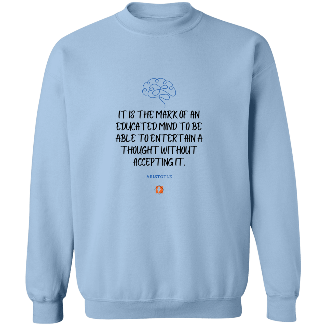 A117 G180 Gildan Crewneck Pullover Sweatshirt - Color: Light Blue