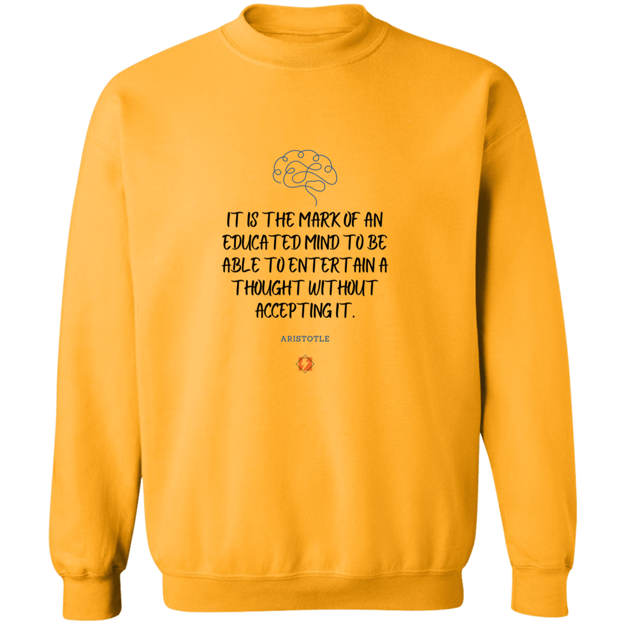 A117 G180 Gildan Crewneck Pullover Sweatshirt - Color: Gold