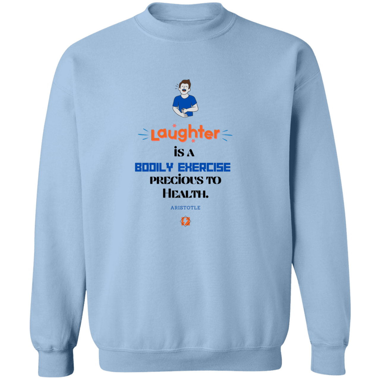 A118 G180 Gildan Crewneck Pullover Sweatshirt - Color: Light Blue