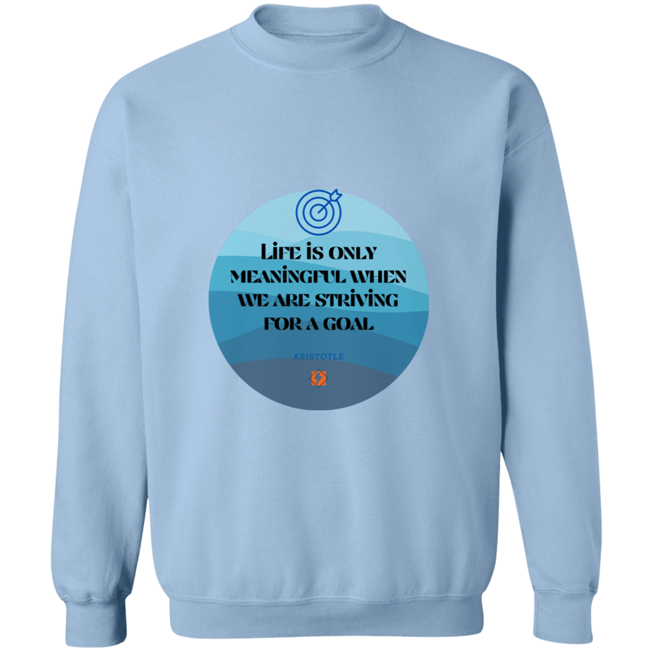 A119 G180 Gildan Crewneck Pullover Sweatshirt - Color: Light Blue