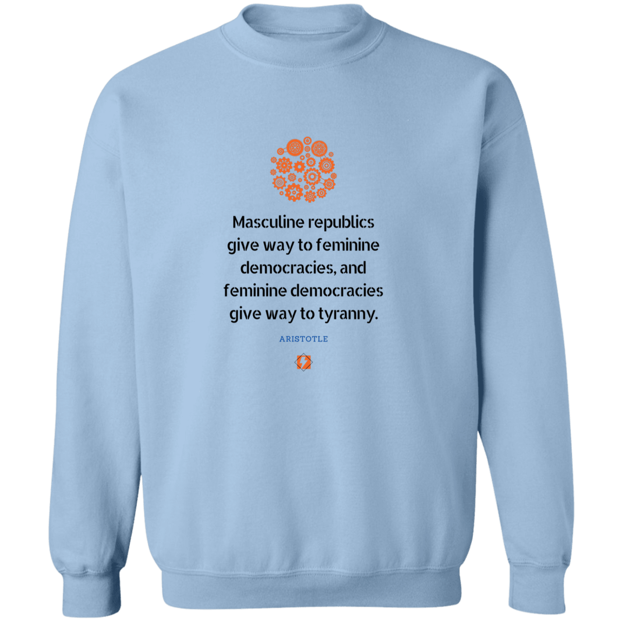 A121 G180 Gildan Crewneck Pullover Sweatshirt - Color: Light Blue