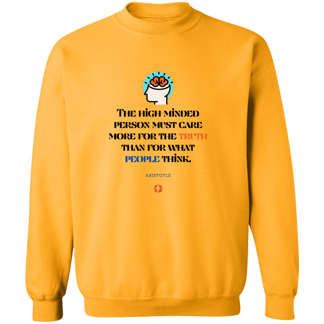 A126 G180 Gildan Crewneck Pullover Sweatshirt - Color: Gold