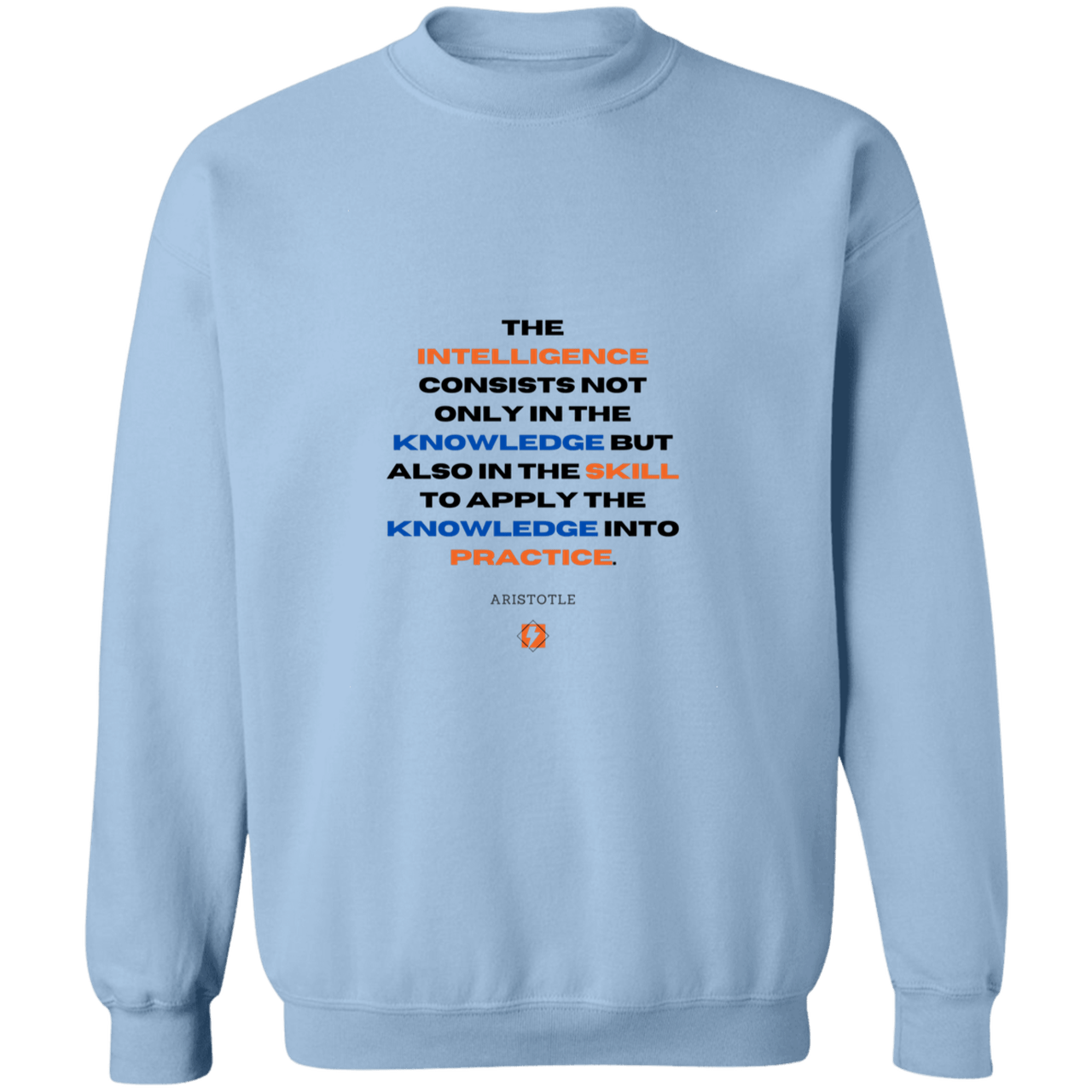 A127 G180 Gildan Crewneck Pullover Sweatshirt - Color: Light Blue