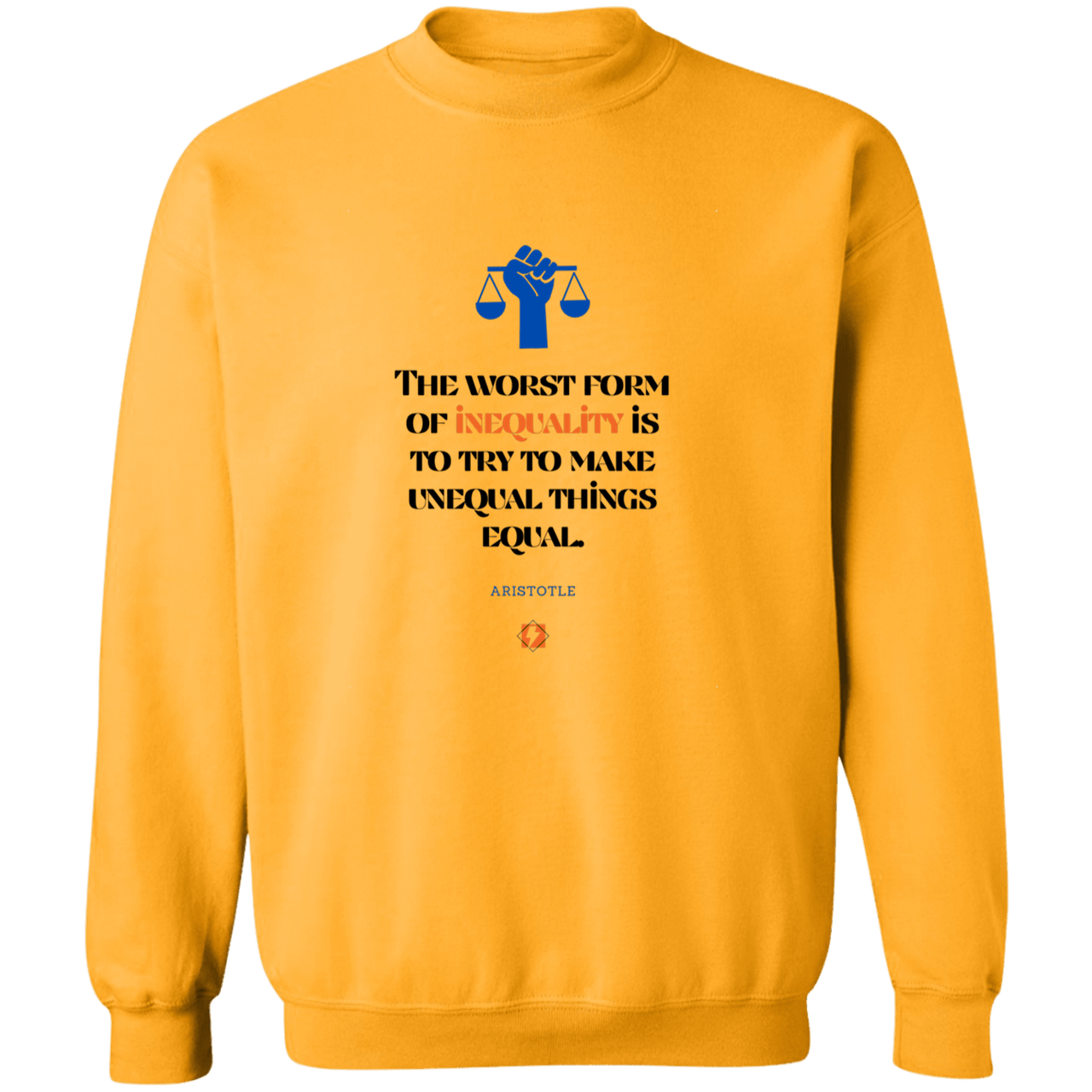 A128 G180 Gildan Crewneck Pullover Sweatshirt - Color: Gold